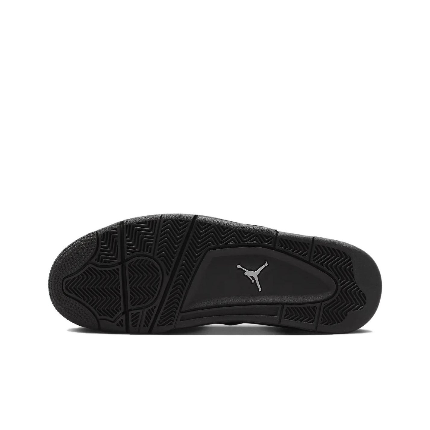 Jordan Air Jordan 4 RM 'Black Cat' Кожа Низкий Верх Ретро Баскетбольные Кроссовки Мужские Черные