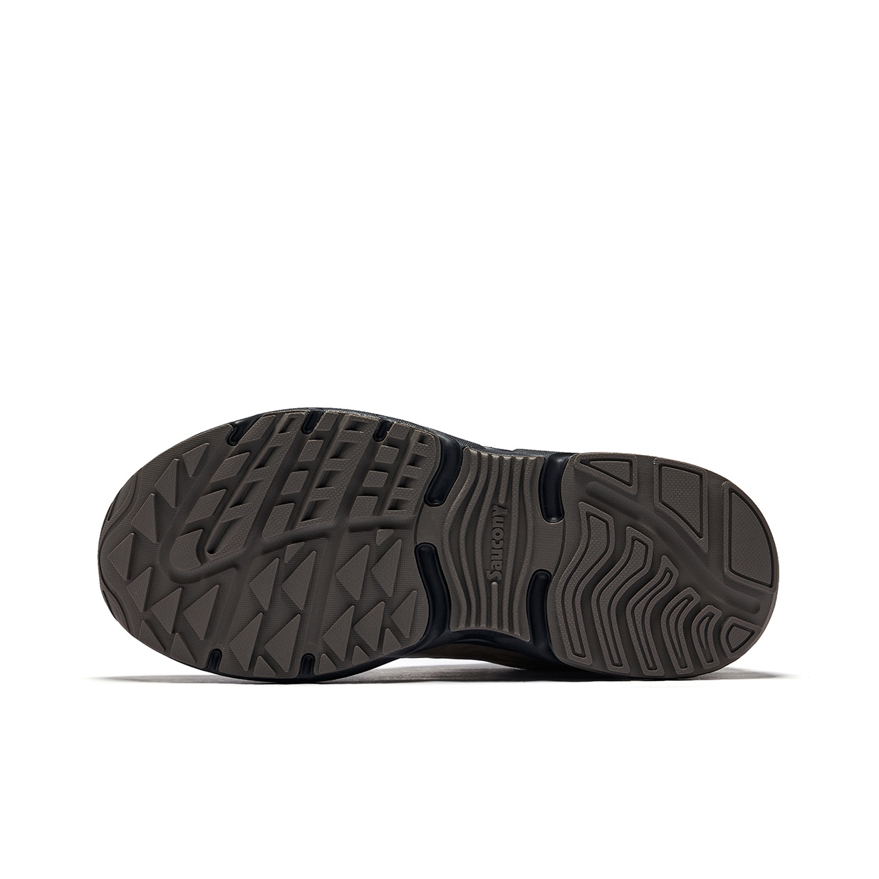 Saucony CYBER WEB Противоскользящая Низкая Повседневная Обувь Унисекс Хаки Серый Синий