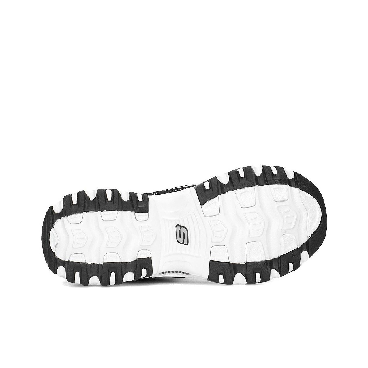 Skechers D'LITES 1,0 Дышащие Легкие Низкие Кроссовки с Толстой Подошвой Мужские Белые Черные