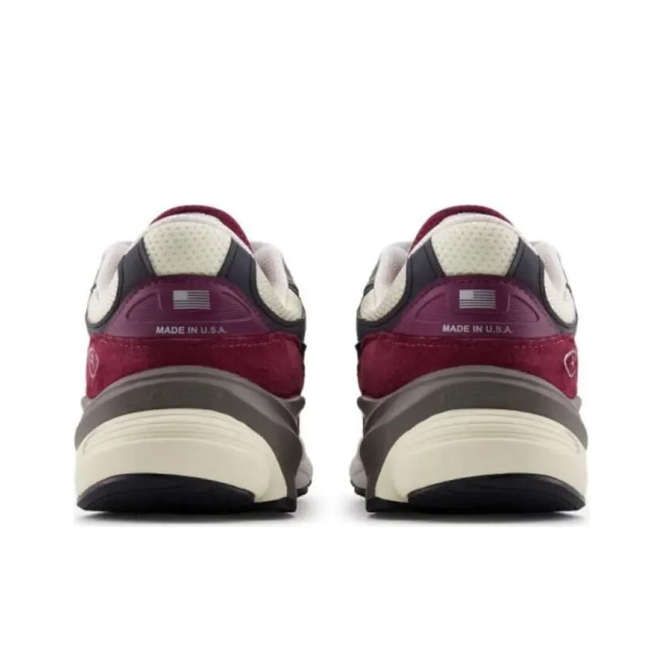 New Balance NB 990 V6 Low Топ Беговые кроссовки Унисекс Коричнево-красный