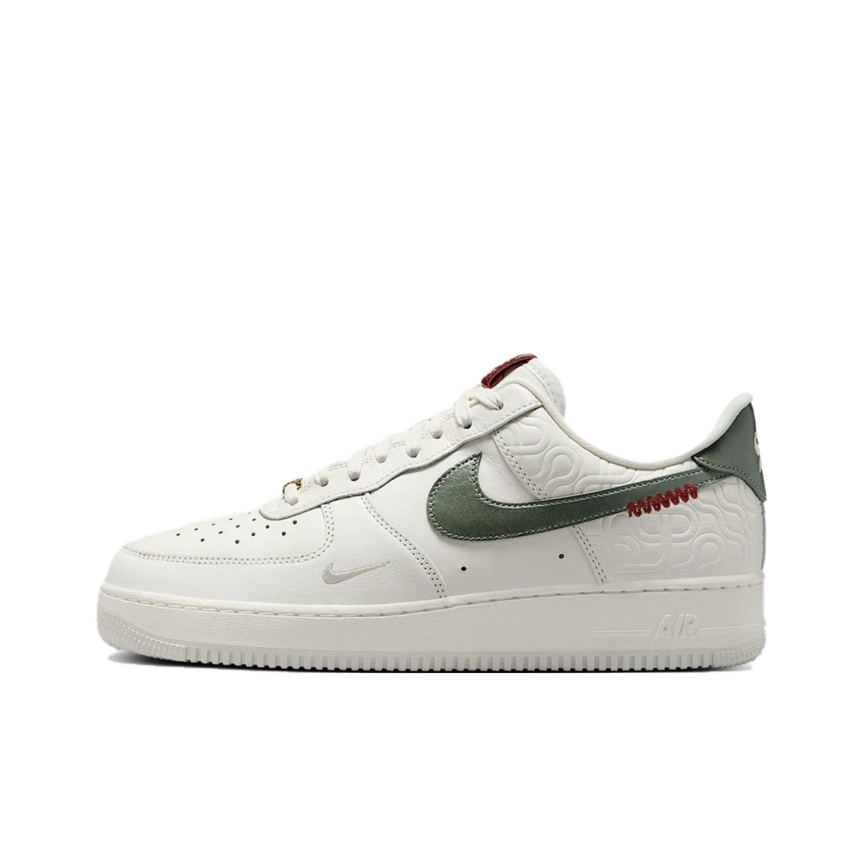 Nike Air Force 1 Натуральная кожа Дышащие Низкие Кроссовки для скейтбординга Мужские Белые