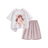 Сельская кошка Kid Нежный Персиковый Розовый + Однотонный Персиковый Розовый