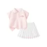 MF Line Flower K Peach Pink + Solid Color Peach Pink
