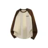 [Color Block Raglan] Темный кофейный (Логотип Tangsy Signature на груди)