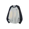 [Color Block Raglan] Темно-синий Синий (TN Tang Lion Signature Логотип на груди)