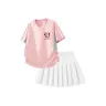 Di Smile Nini Pink+Solid Color White