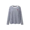 [100% cotton] Белый подкладочная ткань, синие полосы (Логотип на груди в форме сердца)