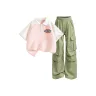 Standard Size K Pink White + Solid Color Outdoor Green  
Стандартный размер K Розовый Белый + Однотонный На открытом воздухе Зеленый