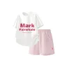 MF Круглый Mark Белый + Однотонный Молочный Клейкий Розовый