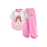 M Hug Кролик Девочка Зеленый розовый + M Hug Кролик Девочка K Клубнично-розовый
