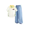 Standard Size K Vanilla Green + Solid Color Denim Light Blue  
Стандартный размер K Ваниль Зеленый + Однотонный Деним Светло-Синий