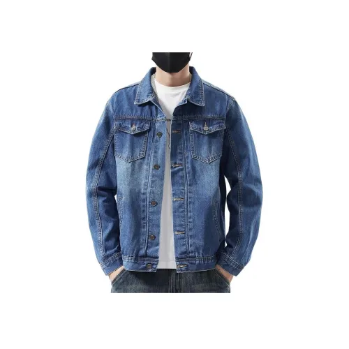 ZENGZHI Denim Jacket Straight Fit Unisex ZENGZHI Деним Куртка Прямой крой Унисекс