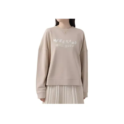 WEEKEND MaxMara Бежево-розовый Женские Свитшоты