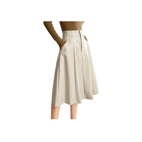 Elle Женские кожаные длинные юбки