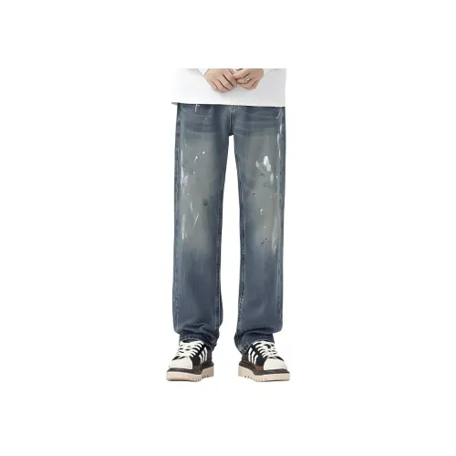 JUCY JUDY Джинсы Унисекс Винтаж Синий