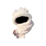 Теплый бежевый - Шляпа, Перчатки, Шарф 3 в 1