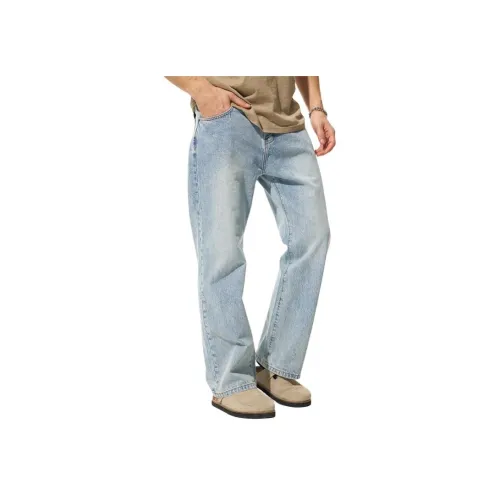 GEOREFOOL NB0026 Светло-синие мужские джинсы