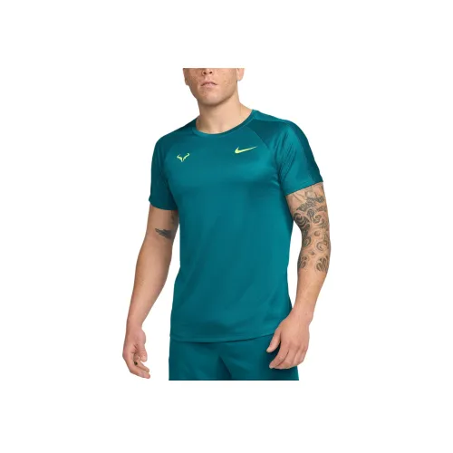 nike RAFAChallenger Dri Fit Теннис Топ Мужской Земля Синий Вольт