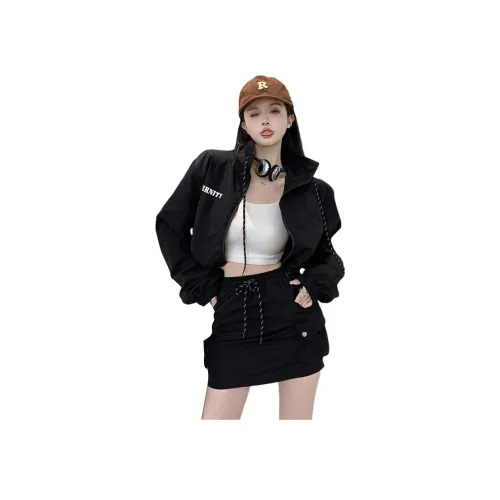 ZCDECO Черный Женские Комплекты с Юбкой