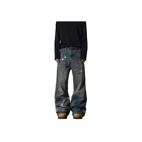 PANDA ADEVIL Синий Унисекс Джинсы