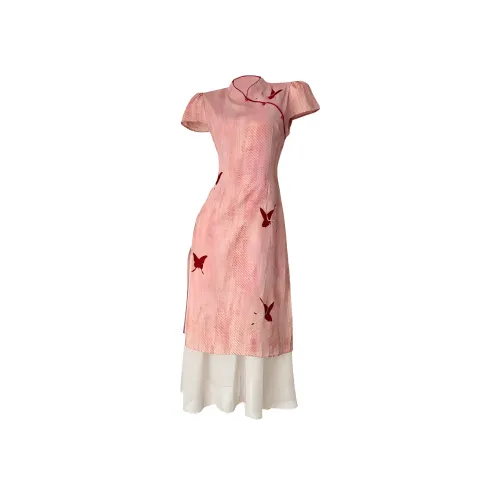 IQC Короткий рукав Платье Женское