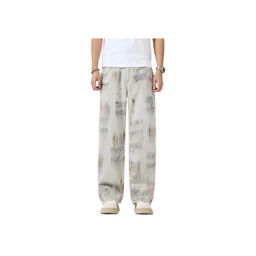 SONGS ALONG Джинсы унисекс экрю