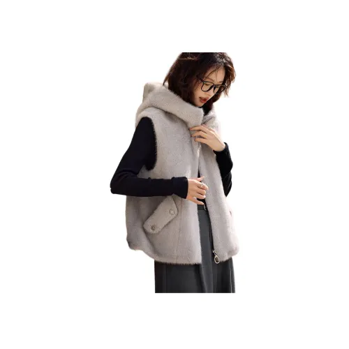 Mo Han Yi Mei Жилет Женские Elephant Gray