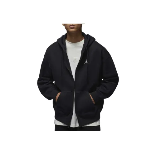 Jordan Brooklyn Fleece Черный Парусный Белый 010 Мужские Толстовки