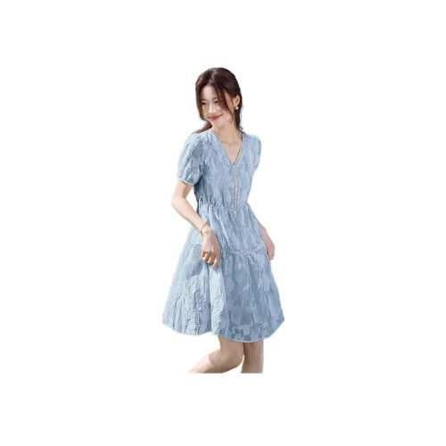Mo Han Yi Mei Короткий рукав Платье Женское