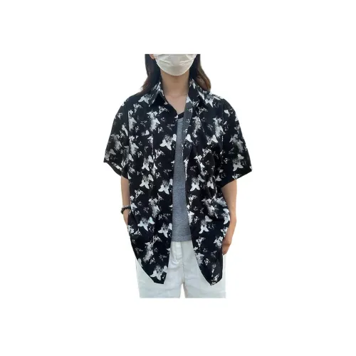 CARE NOTE Черная унисекс рубашка