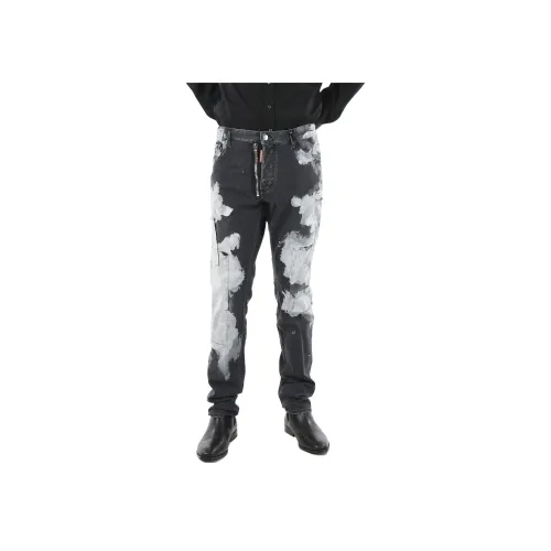 DSQUARED 2 Мужские черные джинсы