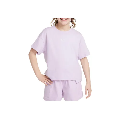 nike Sportswear Essentials Collection Swoosh T-Shirt Розовый Детский