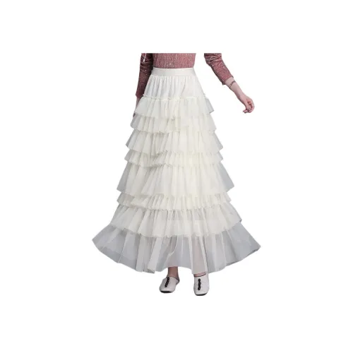 MJ Осенний Повседневный Длинный Юбка Женские