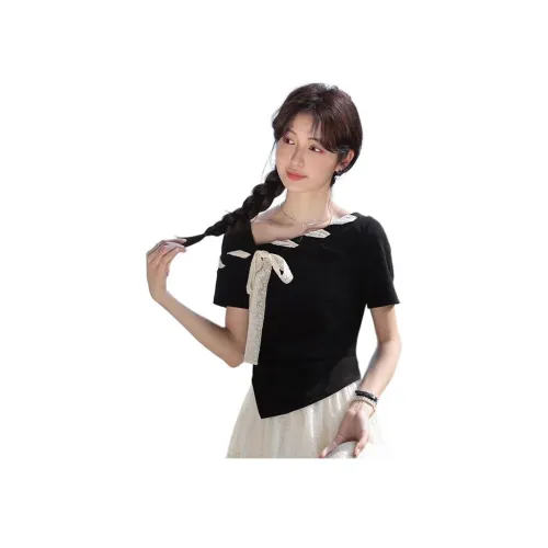 MINETTE Черные Женские Футболки