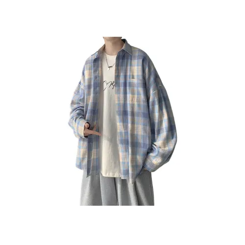 GEOGRE ALEX Синий Унисекс Рубашки