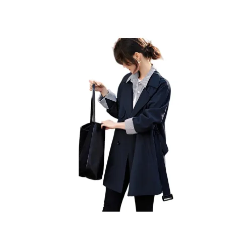 XWI Тренчкот Женский Темно-Синий