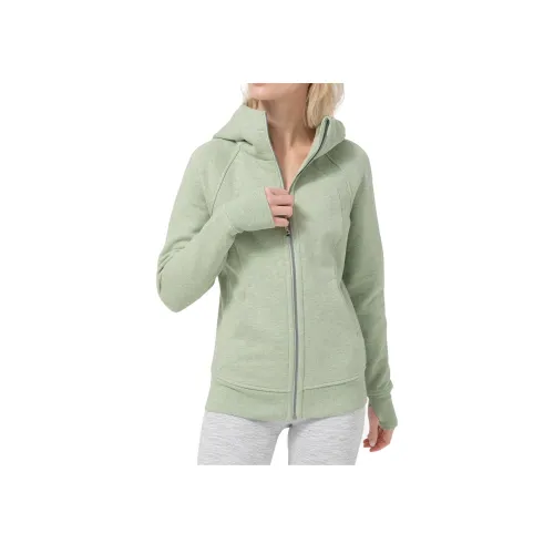 lululemon Scuba Куртки и Пальто Женские Смешанный Цвет Свет Молочно-Зеленый