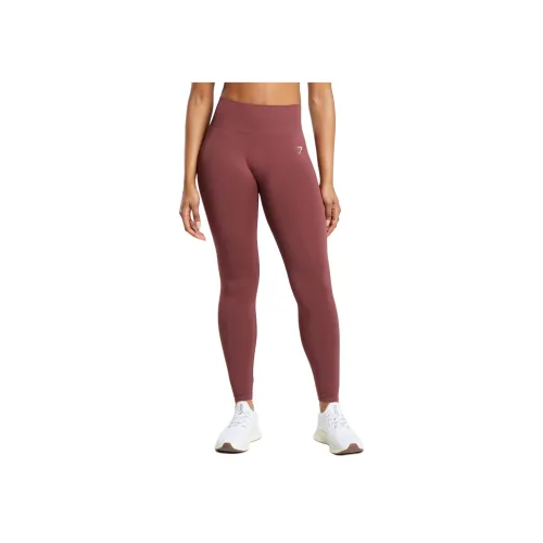 GYMSHARK Бургундские Женские Спортивные Брюки