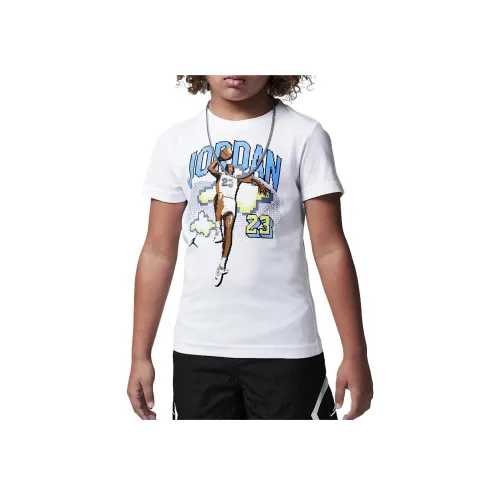 Джордан Air23 T Рубашка SS25 Белый Дети Возраст 3-7 лет