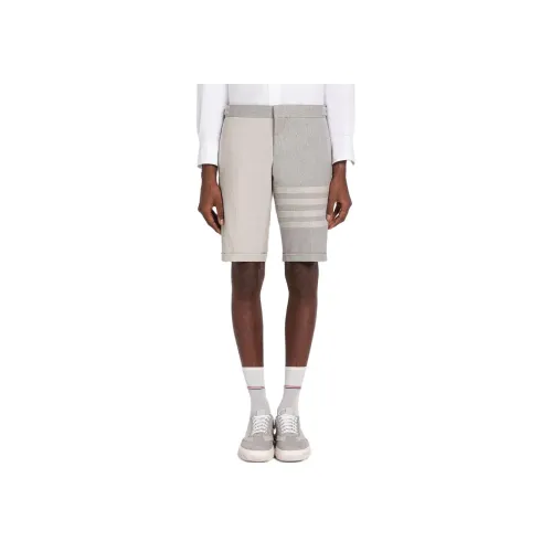 THOM BROWNE Серые Мужские Повседневные Шорты