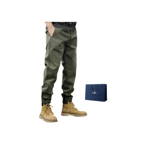 SLLAVIF Армия Зеленый Мужской Карго Брюки