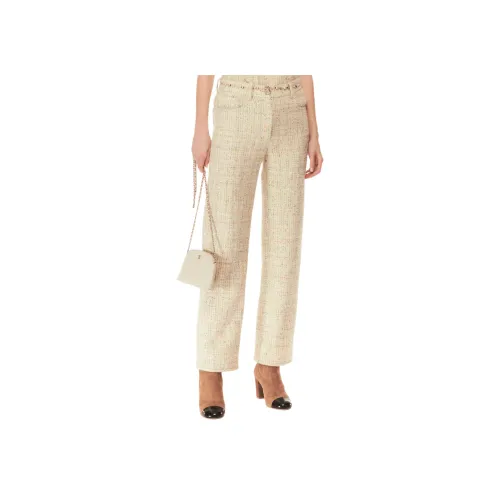 CHANEL 24 Осенне-зимний Новый Приход Повседневные Брюки Женские Айвори