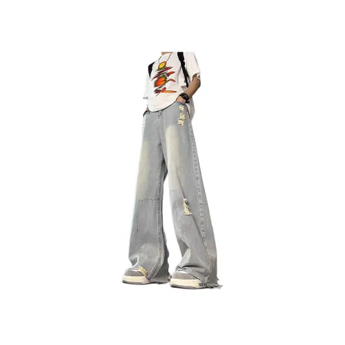 Clog Heel Синий Унисекс Джинсы