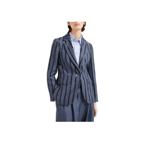 BRUNELLO CUCINELLI Бизнес-костюм пальто женское синий