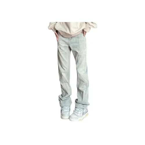 YEARNED Грязно-желтые Женские Джинсы