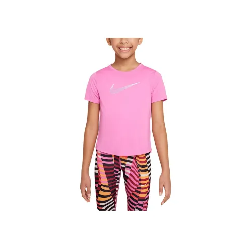 nike Dri Fit One T Рубашка Озорной розовый Белый Дети Возраст 3-7 лет