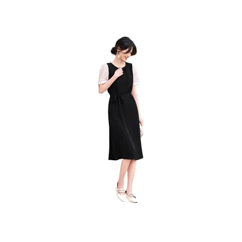 XWI Black Женские Короткие Платья с Рукавами