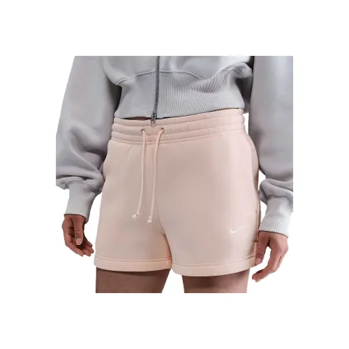 nike Sportswear Phoenix FleeceSwoosh Повседневные шорты Женские Розовый