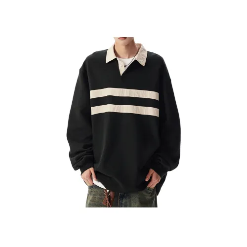 GANGZAI Черная Унисекс Поло