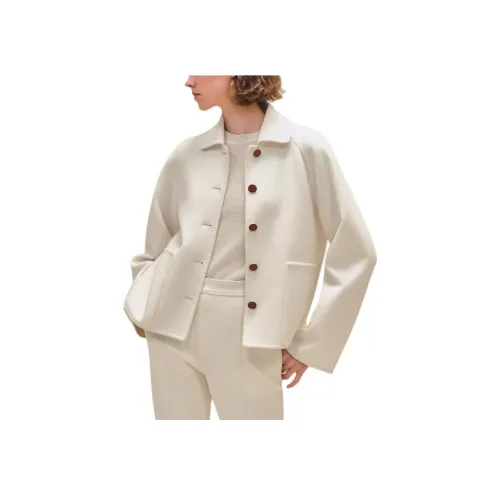 HERMES SS24 Куртки Пальто Женские Белые